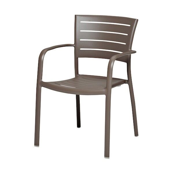 モナコアームチェア ブラウン MZ-594-010-4 1個