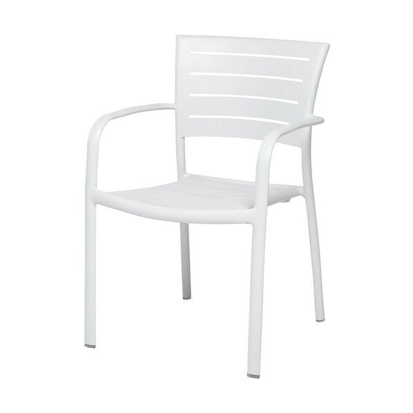 モナコアームチェア ホワイト MZ-594-010-8 1個