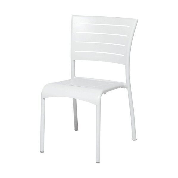 モナコサイドチェア ホワイト MZ-594-011-8 1個