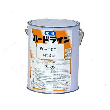 水性ハードライン路面標示用塗料 白 4kg W-100 1缶