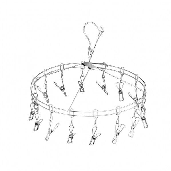 ステンレスピンチハンガー 丸型 16ピンチ KHV6401 1個