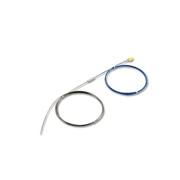 Kシース熱電対(SUS316ロングシースタイプ)800℃ φ6.4×1000mm 校正証明書付 K-316-6.4-1000 3-5397-01-20 1点