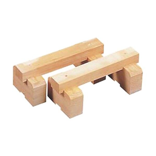 白木まな板用足 400x160 62-8214-54 1点