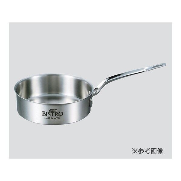 浅型片手鍋(EBM ビストロ三層クラッド) 蓋無 0.9L 3-4840-01 1点