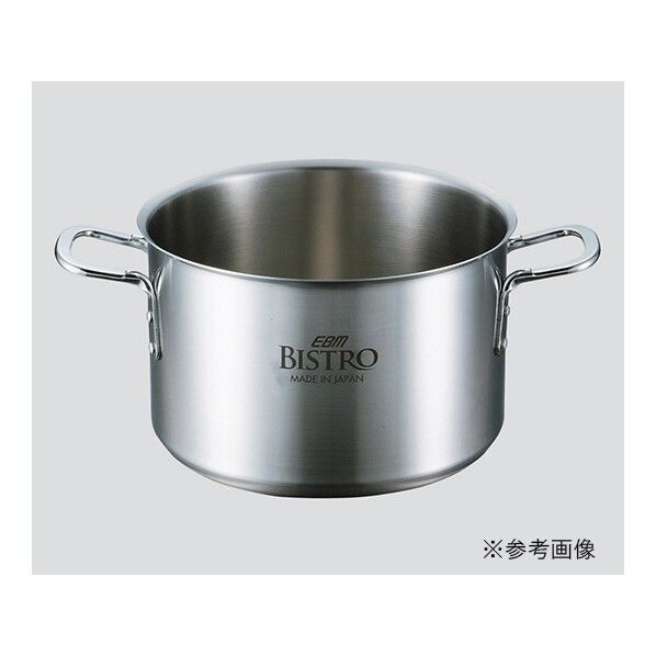 半寸胴鍋 蓋無 EBM ビストロ 三層クラッド 13.5L 3-4843-03 1点