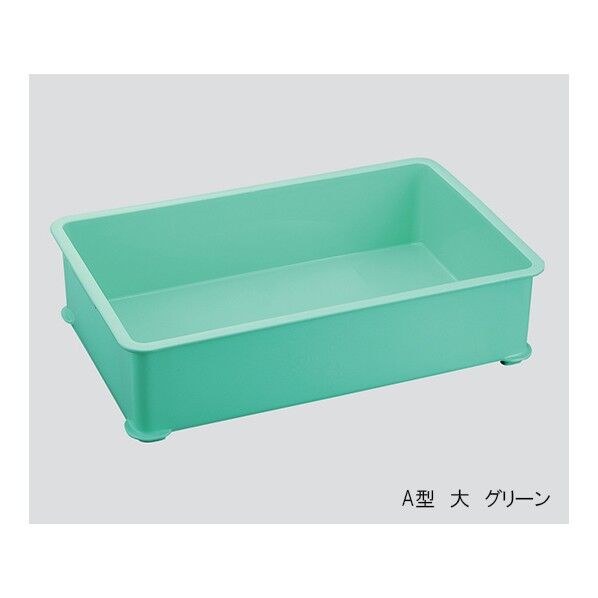 カラー番重 A型 グリーン 大 3-4866-02 1点