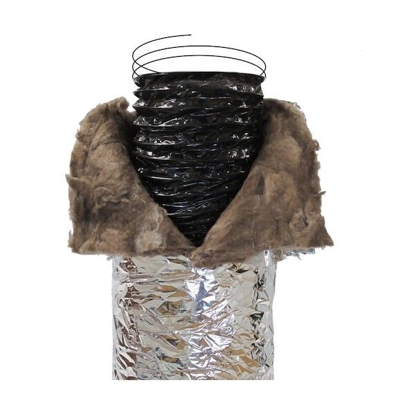  保温付きフレキシブルダクト らくダクト 100×7．6 ISOAFS-100...