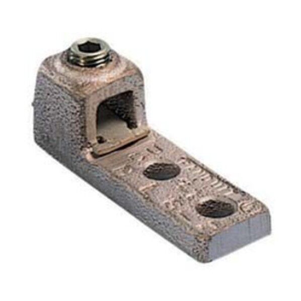 パンドウイット 2穴 銅製 取付板 ストレート 内圧プレート付き 電線サイズ AWG8（単線） - AWG4（撚り線） 取付穴 64mm HL4-2-X 10個...