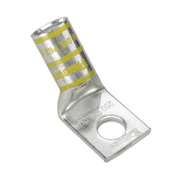 パンドウイット 銅製圧縮端子 1穴 電線サイズ AWG2/0 バレル角度 45度 LCA2/0-56H-X 10個...