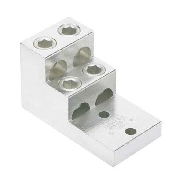 アルミ製メカニカルコネクター 2穴垂直方向4バレルラグ 電線サイズAWG1/0-750kcmil LAM4SB750-38-1Y