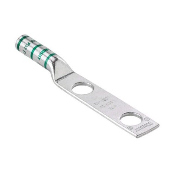 銅製圧縮端子 2穴 電線サイズ AWG1 取付穴サイズ 135mm 取付穴間隔 445mm LCC1-12-E LCC1-12-E 20個...