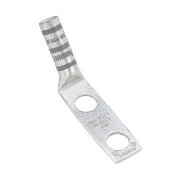 銅製圧縮端子 2穴 電線サイズ AWG2 取付穴サイズ 69mm 取付穴間隔 160mm バレル角度 45度 LCC2-14AH-Q LCC2-14AH-Q 25個...