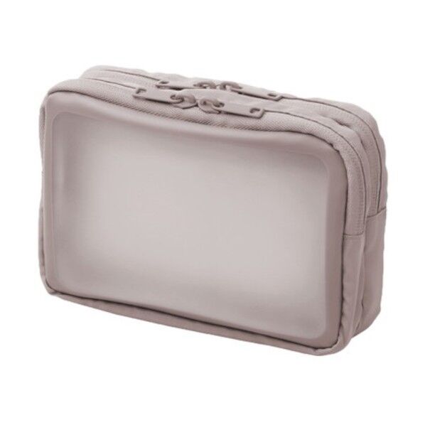 プラス 428751)ナカ見えガジェットポーチM GY グレー TW-BG002M GY 1個...