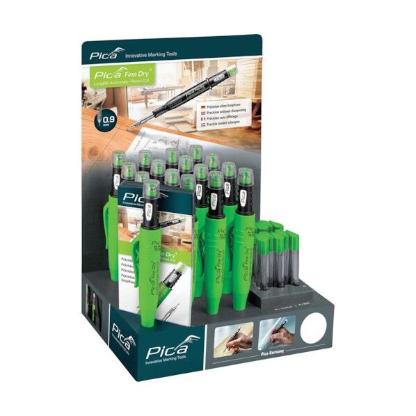 Pica Marker社 建築用シャープペンシルFine Dry 箱入りセット 黒 7020 20本...