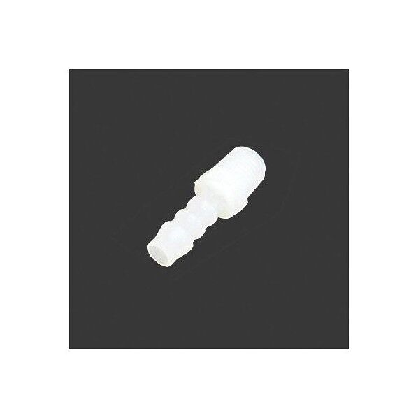 PVDFバーブアダプター (1/4-18NPTオスネジ付き) 8mm 65-1919-74 1点
