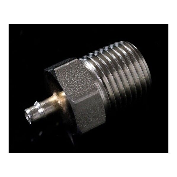 1/8-27NPTオスネジ付きSUSアダプター 2mmチューブ用 65-2103-63 1点