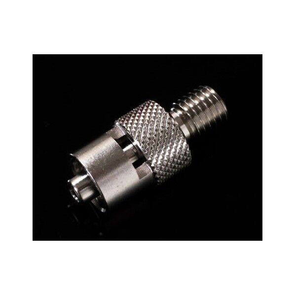 メタルルアーアダプター 1/4-28UNFオス短:オスルアーロック 65-2104-71 1点