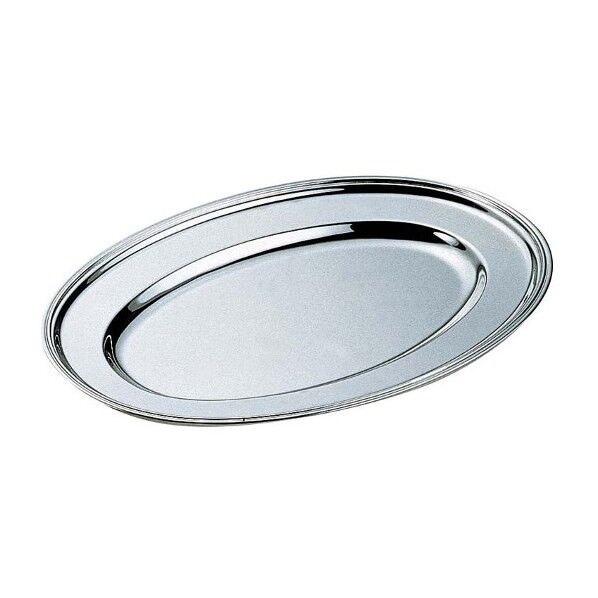 H 洋白 小判皿 16インチ 三種メッキ 2366230 63-7166-69 1点