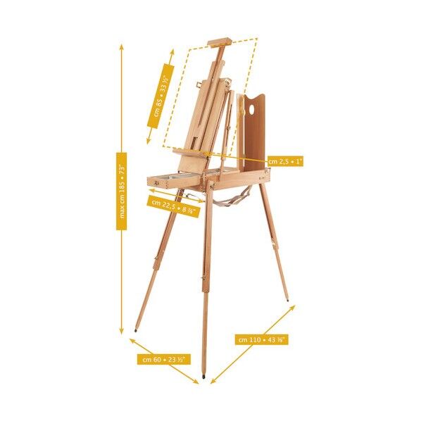 マーベフ 野外イーゼル M/23 スケッチボックス スモール