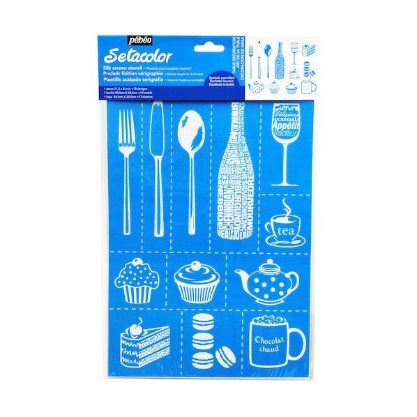 ペベオ シルクスクリーンステンシル型 A4 テーブルデコレーション 329601 1点...