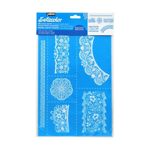 ペベオ シルクスクリーンステンシル型 A4 レース 329602 1点...