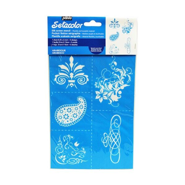 ペベオ シルクスクリーンステンシル型 A5 アラビア唐草模様 329603 1点...