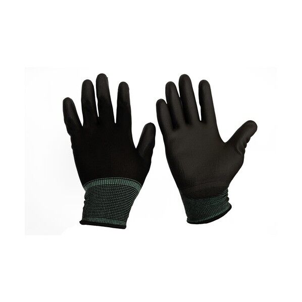  LOGLOVEウレタン背抜き手袋 黒 Lサイズ LOGLOVE-UR-BK-L 10双...