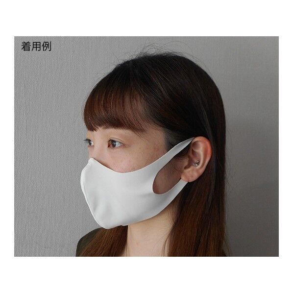サポーターメーカーが作った洗える夏用マスク ふつう ホワイト ふつう 64-3708-75 1点