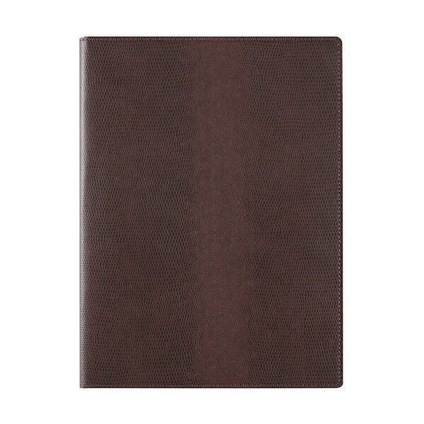 zeitVektorノートパッド(A5)クロスペーパー製ダークブラウン