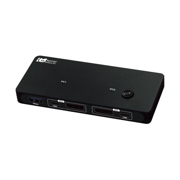 ラトックシステム 8K30Hz対応 DisplayPortパソコン切替器 RS-260DP-8K 1個