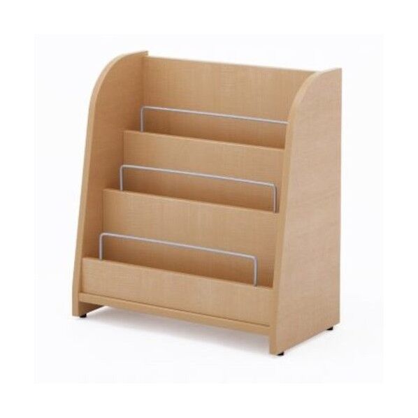 マガジンラック ロータイプ ナチュラル RFMR2-NL 1個