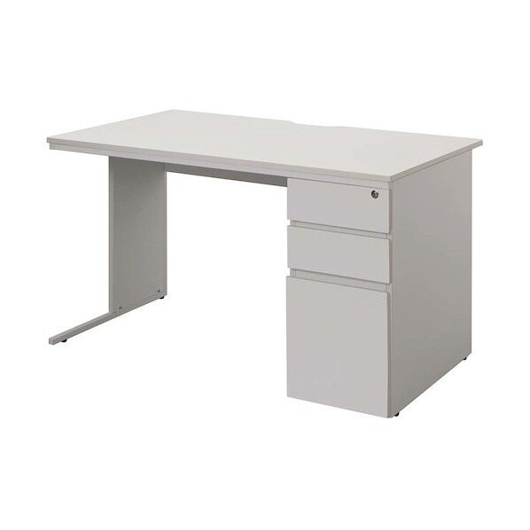  ワークデスク2 片袖 W1200×D700 ホワイト GZWC2-1270WH 1台...