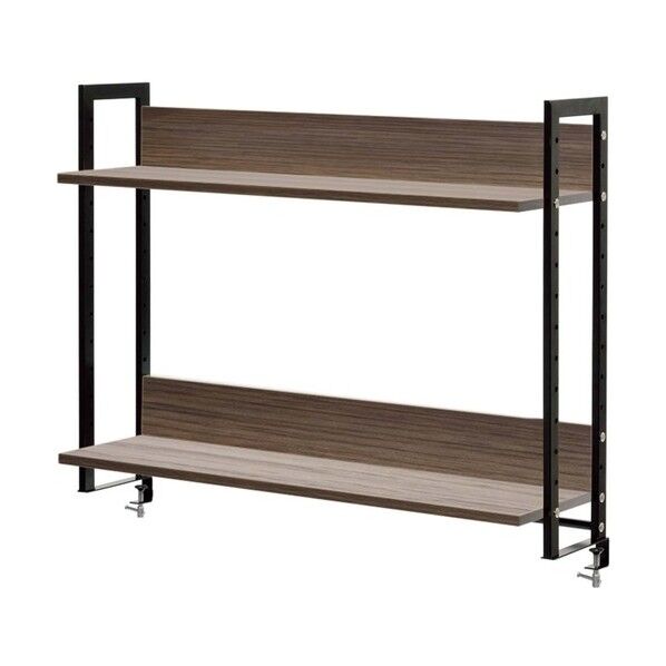 ワークデスク2上置ハイシェルフW1000 ウォルナット2 GZUSRH2-1000DM2 1台