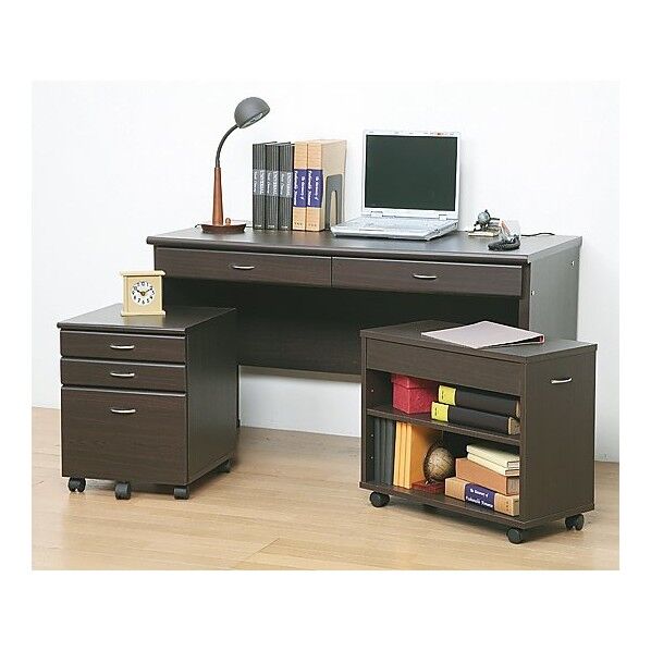 システムデスク120 ブラウン 25165