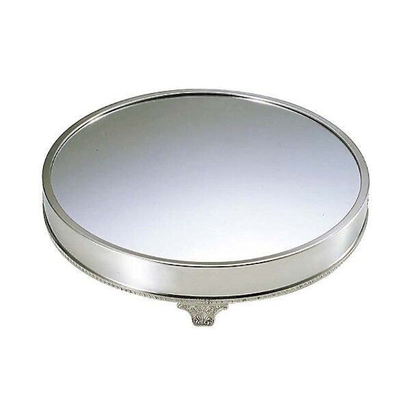UK 18-8 丸 ミラープレート(Bアクリル)足付 24インチ 1287520 63-7168-47 1点