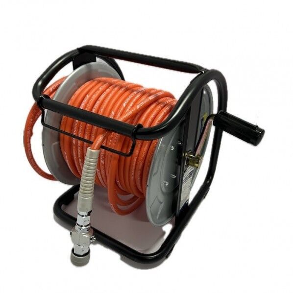 FUJIMAC 高圧用C型ドラム(スムージーホース付) ダスターソケット オレンジスチール 30m NHDB-630C 1台