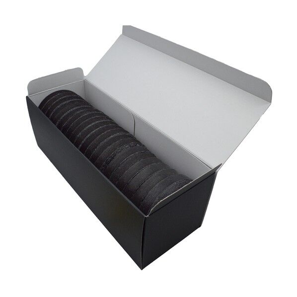 面ファスナー リップラップ eco箱 12.7mm×9.14m 黒 BX-G05-30-BK20 20巻...