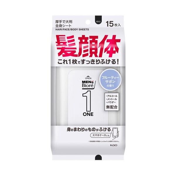 メンズビオレ ONE シート 清潔感のあるフルーティーサボンの香り 433473 1個x24個