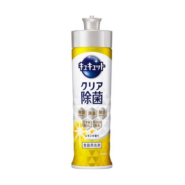 キュキュット クリア除菌 レモンの香り 本体 220ml 433954 1個x24個