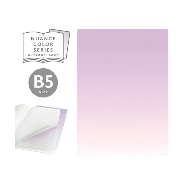 共栄プラスチック ニュアンスカラー下敷 B5 スミレ NS-B5-01 1枚×5枚