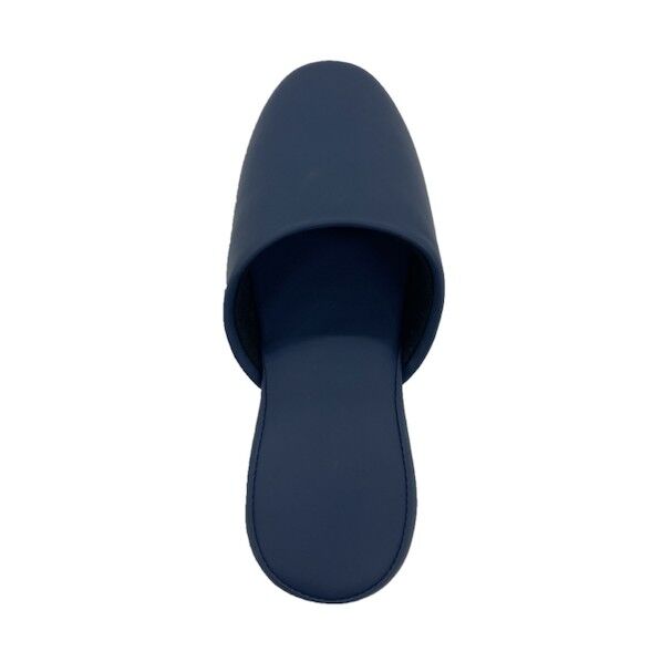 滑り止め付き抗菌レザー調スリッパ