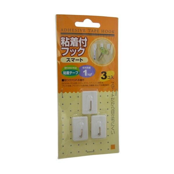 粘着付フック スマート 4944825409227 3個x5パック