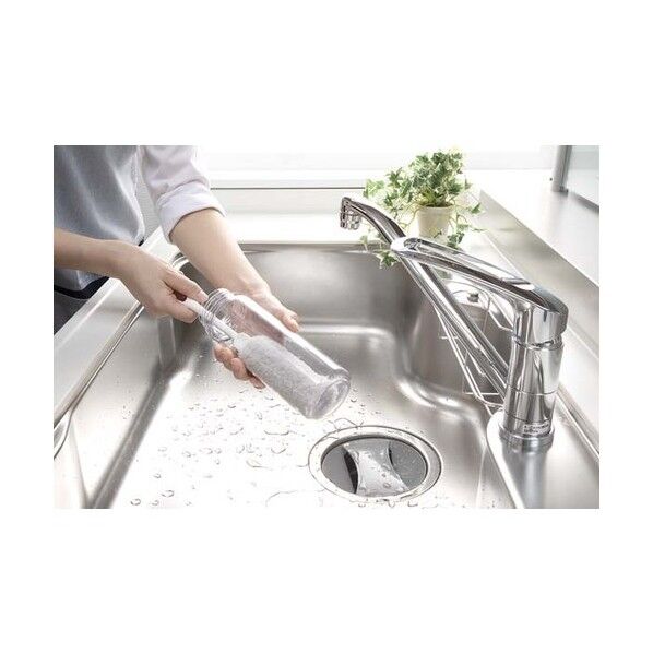 サンコー びっくり抗菌糸で作ったマグボトル洗い グレー BI-15 1本...