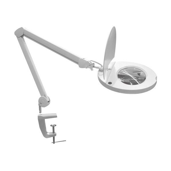 45LEDライト付きクランプ式フレキシブルアームルーペ LEDCLAHWH 1点