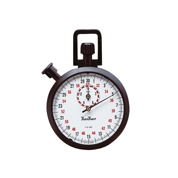 ABSアナログストップウォッチ15分計 1周30秒 最小:1/10秒 校正証明書付 121.0417-00 3-6930-02-20 1点