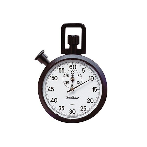 ABSアナログストップウォッチ30分計 1周60秒 最小:1/5秒 中国語版校正証明書付 121.0117-00 3-6930-01-57 1点