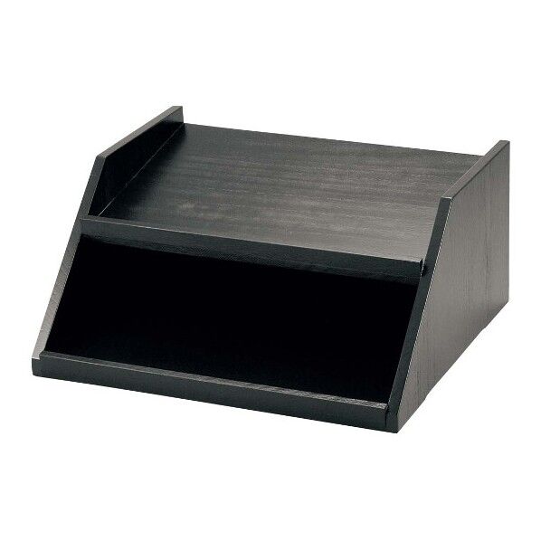 木製 カトラリーボックス用台 2段4列 1621700 黒 63-7155-46 1点