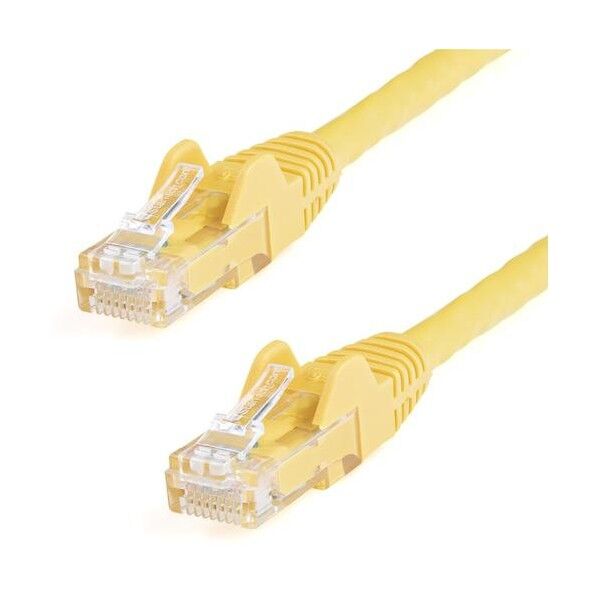 カテゴリ6 LANケーブル/15m/イエロー/ギガビットイーサネットケーブル/ツメ折れ防止機構付/CAT6 N6PATC15MYL 1本