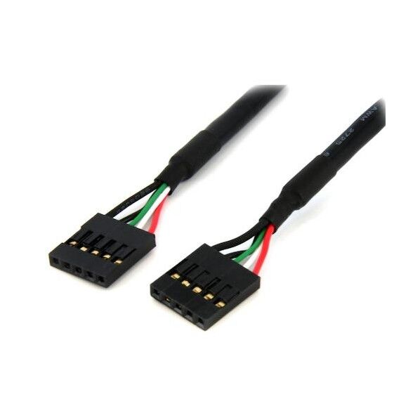 USBマザーボードヘッダーケーブル/61cm/ケース用USB延長ケーブル/IDC - IDC/メス-メス USBINT5PIN24 1本