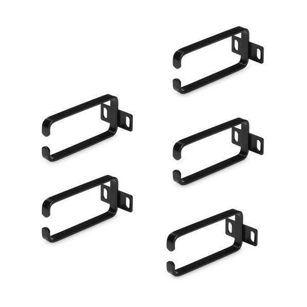 サーバーラック ケーブルホルダー/1U/4.5 x 10cm/19インチ/Dリングフック/ケーブルオーガナイザー